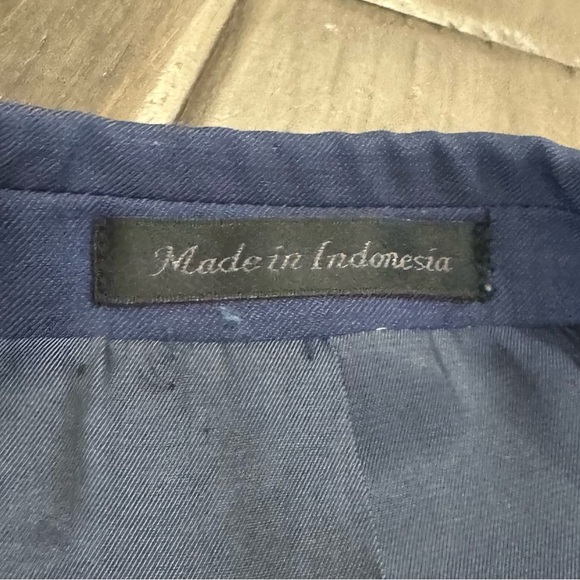 Navy blue Calvin Klein Blazer 40R - Picture 3 of 7